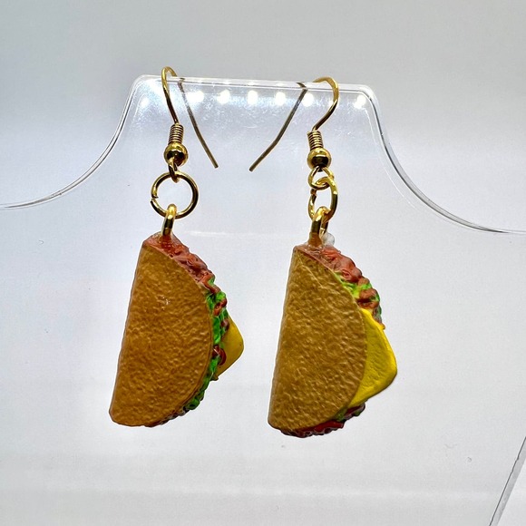 Taco Earrings - Food Earrings - Mini Brands Foodie Series 2 - Fun Earrings - Picture 1 of 9